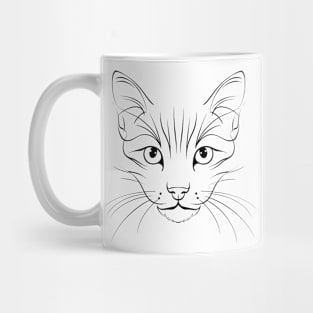 cute cat's face Mug